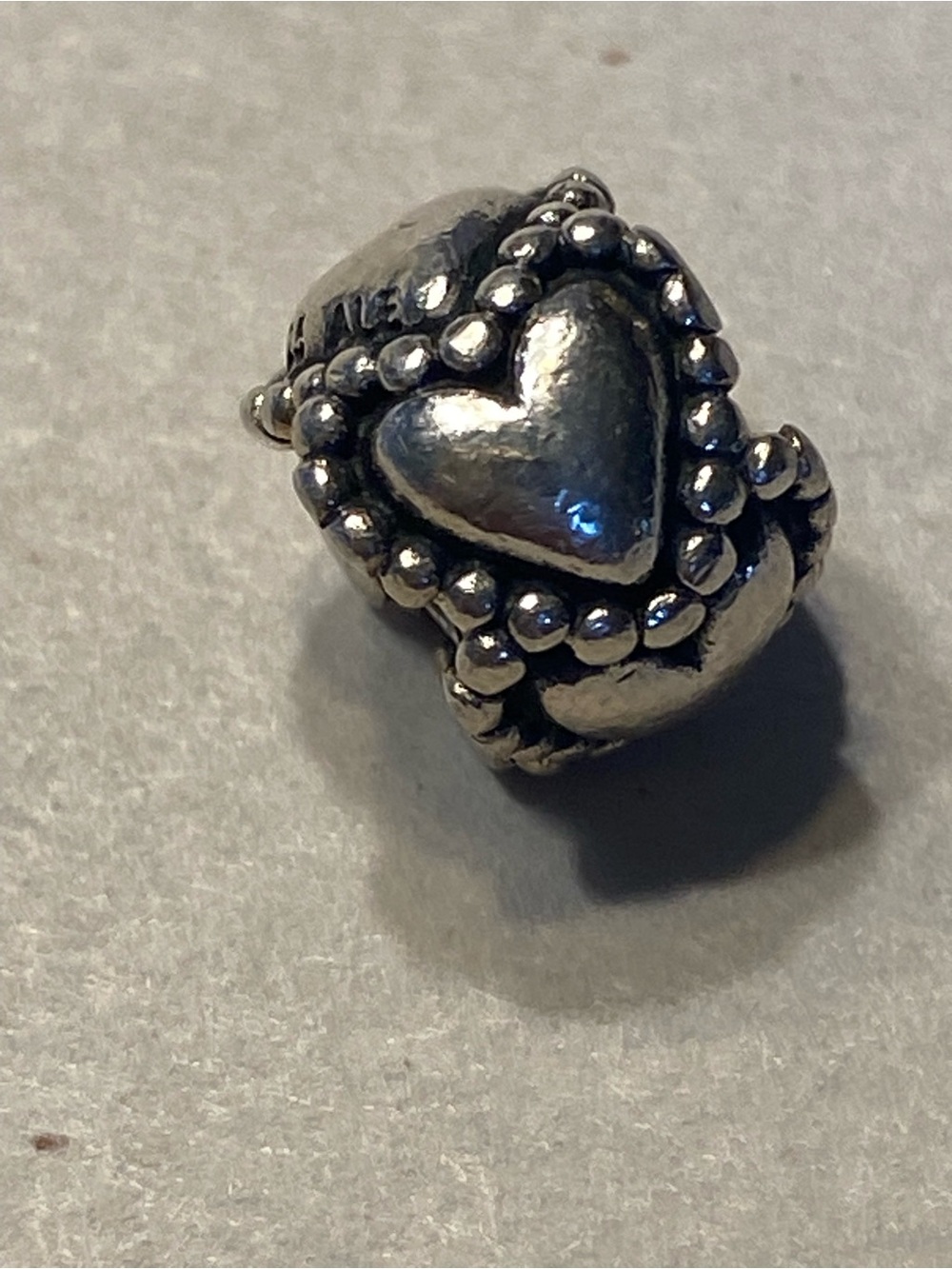 Pandora Everlasting Love charm bead sterling silver #790448 retired
